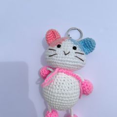 Thú Bông Mèo Xanh Hồng