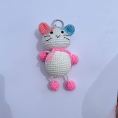 Thú Bông Mèo Xanh Hồng