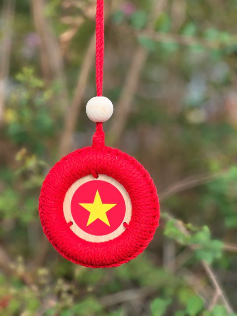 Macrame Vòng Tròn Cờ 10cm