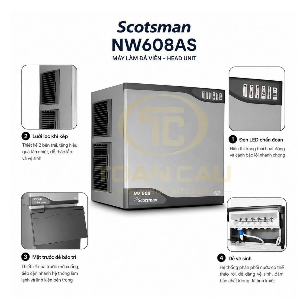 Máy làm đá viên Scotsman NW608AS