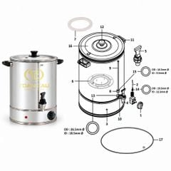 Bình Đun Nước 40L Berjaya WU-CH-40L