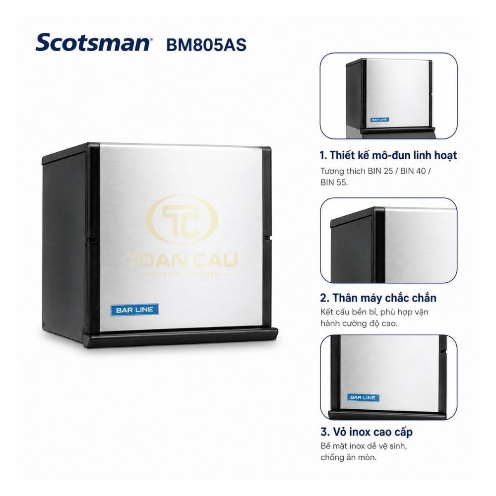 Máy làm đá viên Bar Line Scotsman BM805