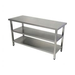 Bàn chặt inox có 2 giá phẳng TC-BC2GP