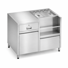 Bàn quầy bar inox 1m3