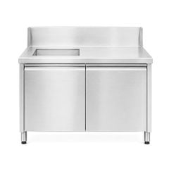 Bàn quầy inox đặt bếp từ TC-BQB01