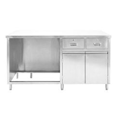 Bàn quầy ngăn kéo inox 304 1m7