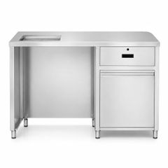 Bàn quầy ngăn kéo inox 304 1m5