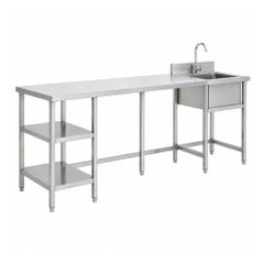 Bàn 3 tầng kèm chậu rửa đơn TC-B3T1C