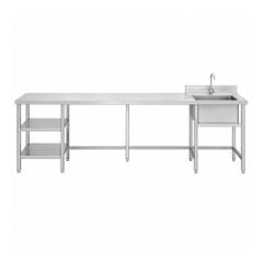 Bàn 3 tầng kèm chậu rửa đơn TC-B3T1C