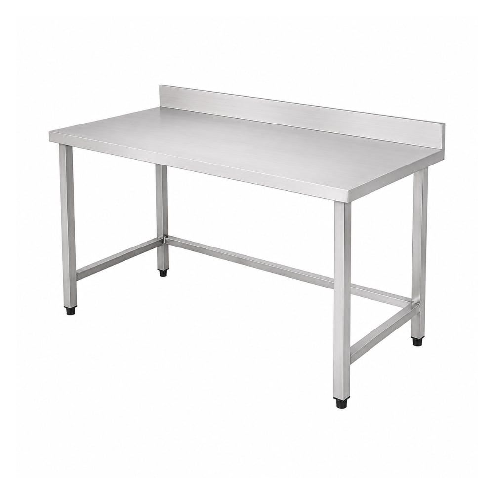Bàn bếp inox có thành sau TC-BB01T