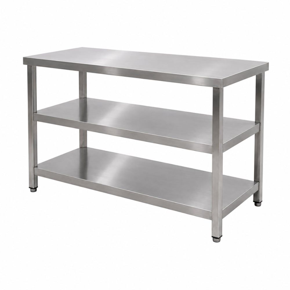 Bàn chặt inox có 2 giá phẳng TC-BC2GP