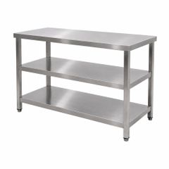 Bàn chặt inox có 2 giá phẳng TC-BC2GP
