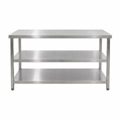 Bàn chặt inox có 2 giá phẳng TC-BC2GP