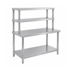 Bàn Inox 2 tầng có 1 -2 giá