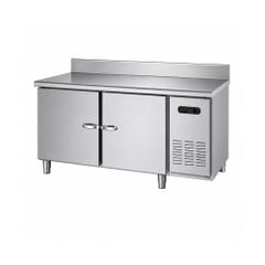 Bàn Inox kèm tủ có thành sau