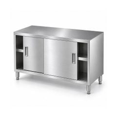 Bàn Tủ Inox Cửa Lùa TC-BTL02
