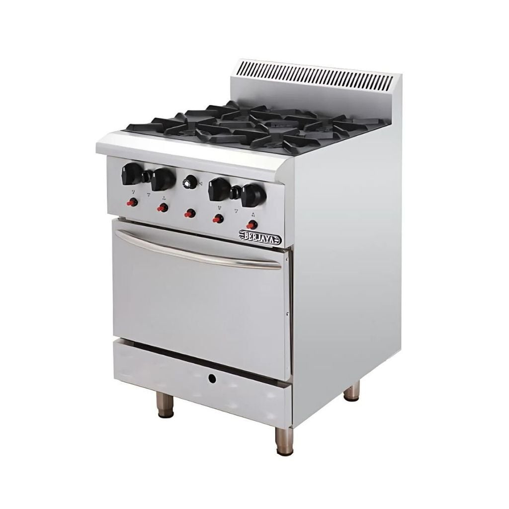 Bếp Âu 4 họng có lò nướng Berjaya DRO4-17