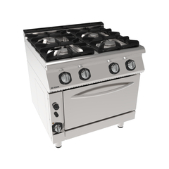 Bếp Âu 4 họng có lò nướng Inoksan