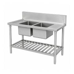 Chậu rửa đôi có giá nan TC-CR02N