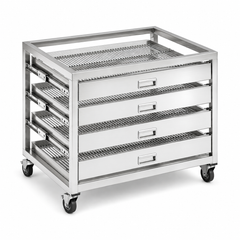 Giá úp cốc 4 tầng di động