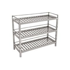 Giá inox 3 tầng nan treo tường TC-GTT03