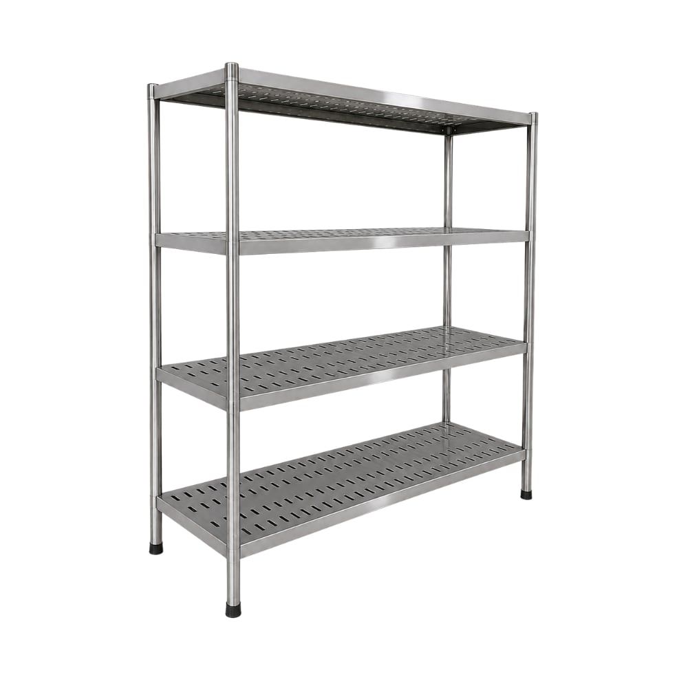 Giá phẳng inox 4 tầng có đục lỗ TC-GP04DL