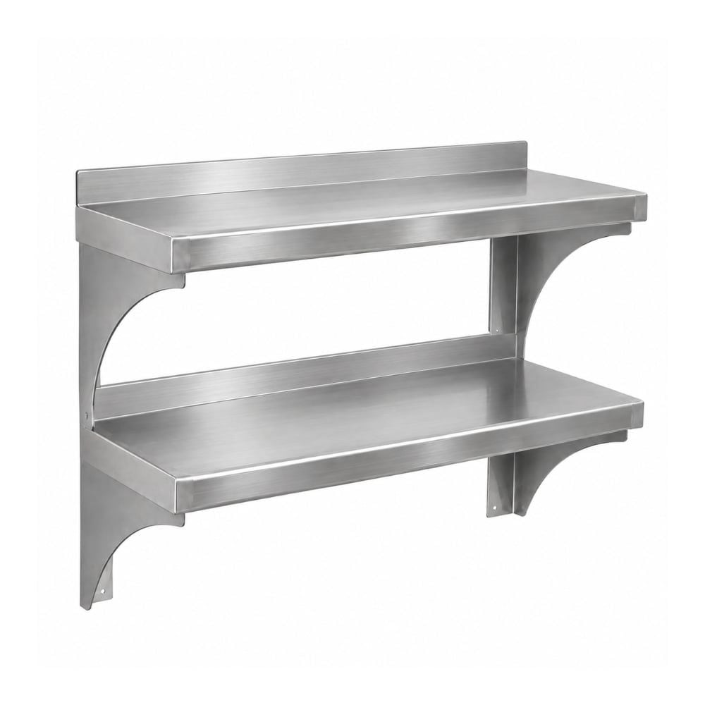 Giá phẳng inox treo tường 2 tầng TC-GPT02