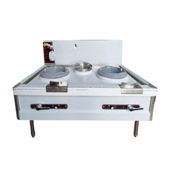 Bếp Á 2 họng gang 1m8x900 có quạt thổi