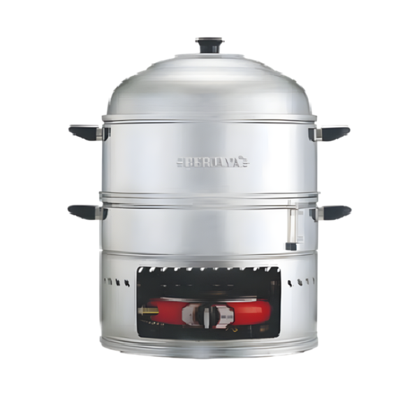 Hình ảnh Nồi hấp dùng gas Berjaya GCS 55SSC mặt chính diện