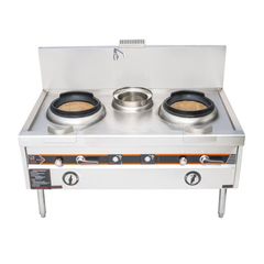 Bếp Á 2 họng đất quạt thổi 1m2 có bầu nước