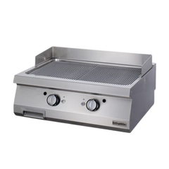 Bếp Chiên Nhám Đôi Dùng Gas Ozti OGG 8070 N C ( Bề mặt Crom)