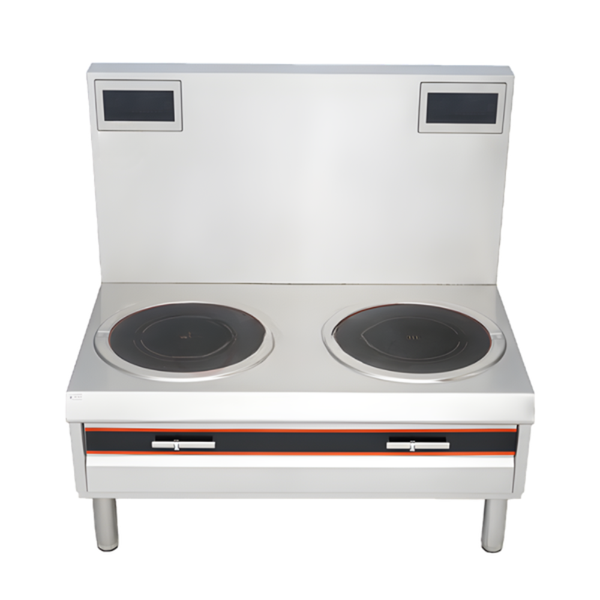 Hình ảnh Bếp từ đôi công nghiệp mặt phẳng (12KW/15KW) mặt chính diện