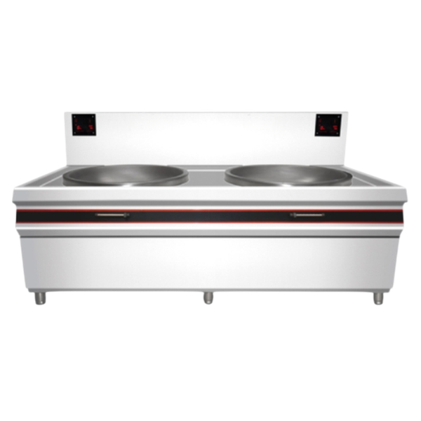 Hình ảnh Bếp xào đôi phi 800 (30kw/họng) mặt chính diện