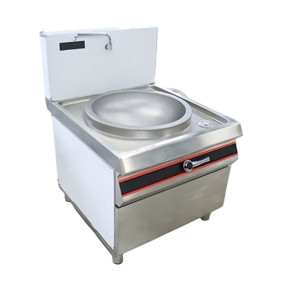 Hình ảnh Bếp xào đơn phi 1000 trực tiếp 30kW mặt chính diện