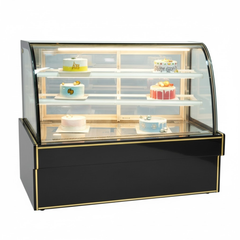 Tủ bánh kem 3 tầng kính cong 1m5