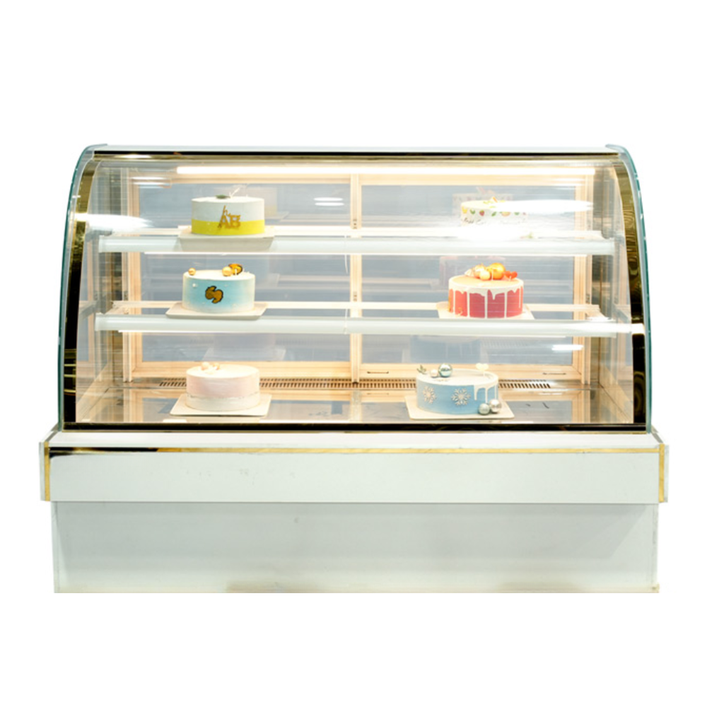 Tủ bánh kem 3 tầng kính cong 1m5