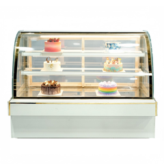 Tủ bánh kem 3 tầng kính cong 1m8