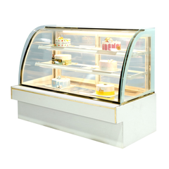 Tủ bánh kem 3 tầng kính cong 1m8