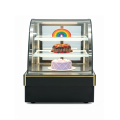 Tủ bánh kem 3 tầng kính cong 90cm