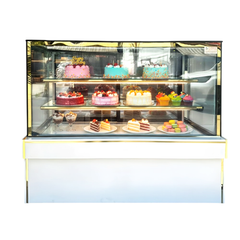 Tủ bánh kem 3 tầng kính vuông 1m2 đá nhô