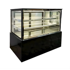 Tủ bánh kem 3 tầng kính vuông 1m8