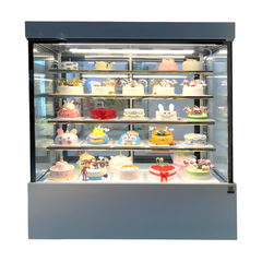 Tủ bánh kem 5 tầng 1m5 sấy màng 3 mặt