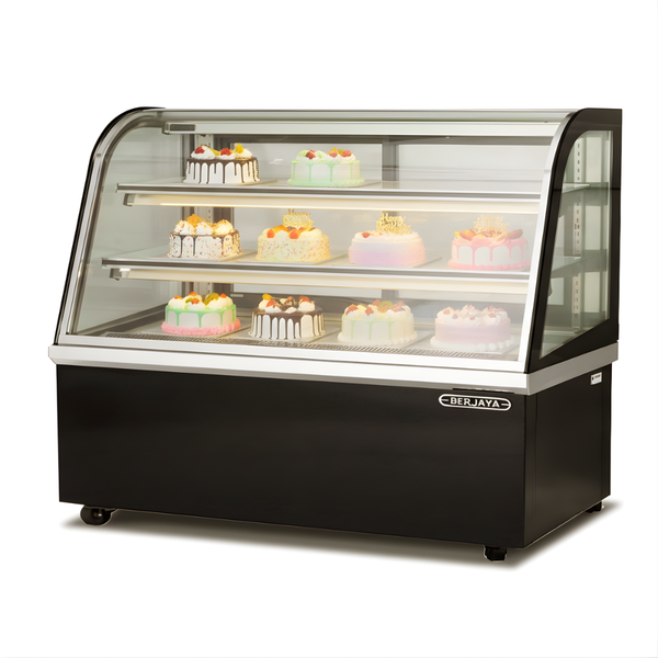 Hình ảnh Tủ bánh kem Berjaya kính cong CCS24SB13-2FB màu đen