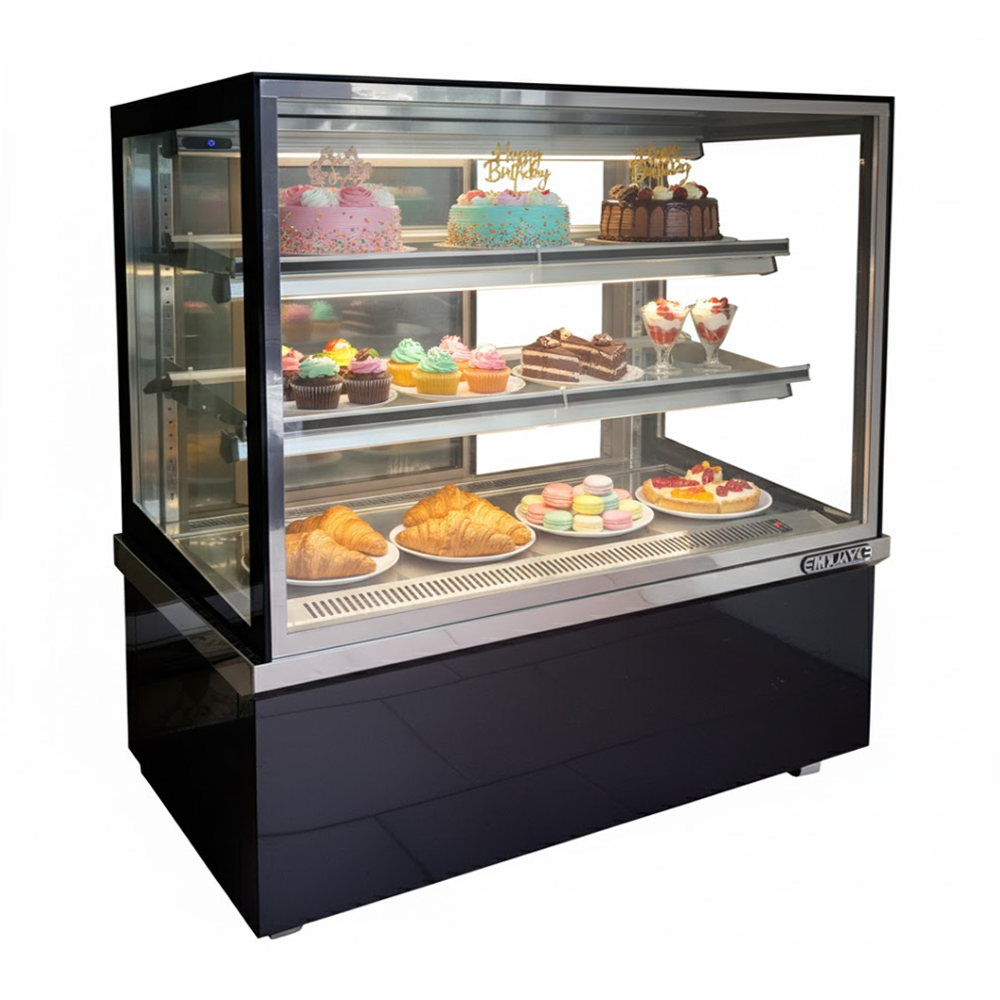 Tủ bánh kem Berjaya kính vuông RCS15SB13-2FB