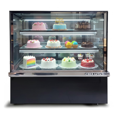 Tủ bánh kem BERJAYA kính vuông RCS18SB13-2FB