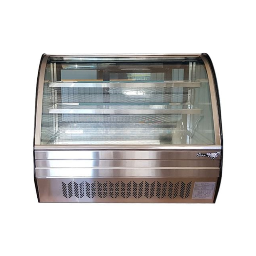 Tủ bánh kem mini để bàn kính cong Snow Queen 70cm