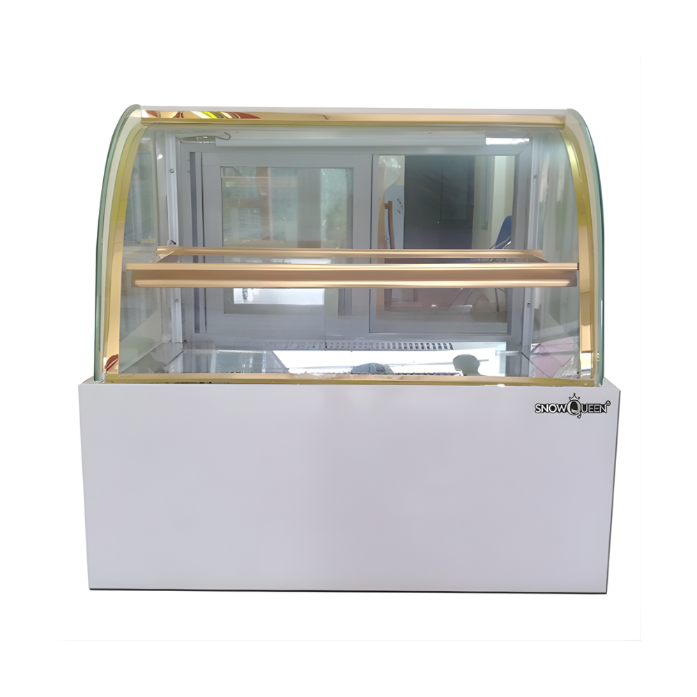 Tủ bánh kem mini để bàn kính cong Snow Queen 90cm