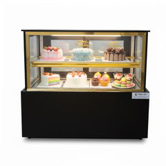 Tủ bánh kem mini để bàn kính vuông (Đế đá )