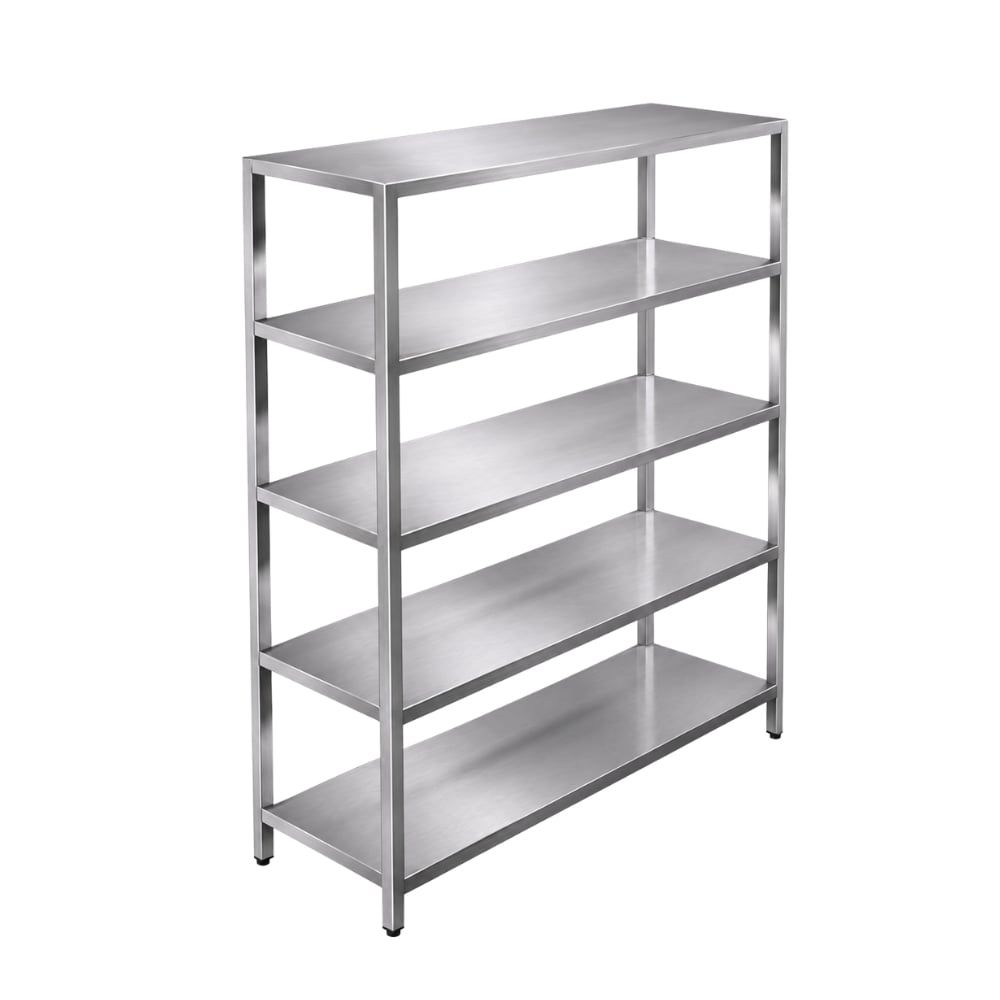 Kệ bếp inox 5 tầng giá phẳng TC-KBP05