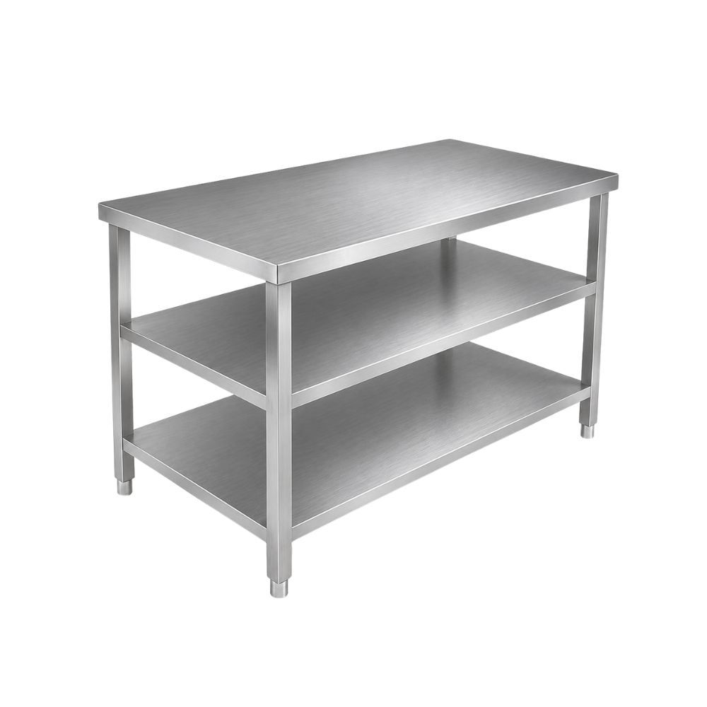 Kệ inox 3 tầng giá phẳng TC-KP3T